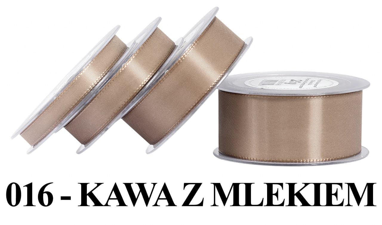 Wstążka z tafty, 38mm/22mb, kawa z mlekiem