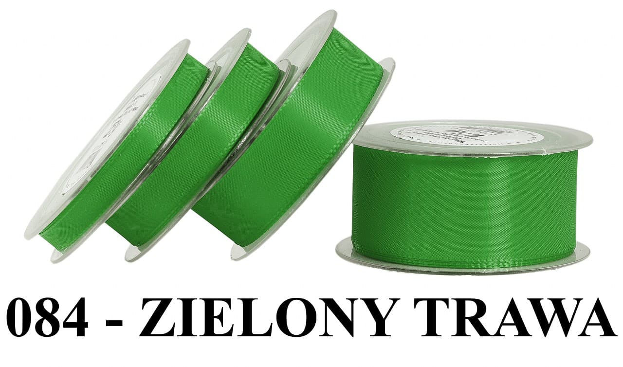 Wstążka z tafty, 38mm/22mb, zielona trawa