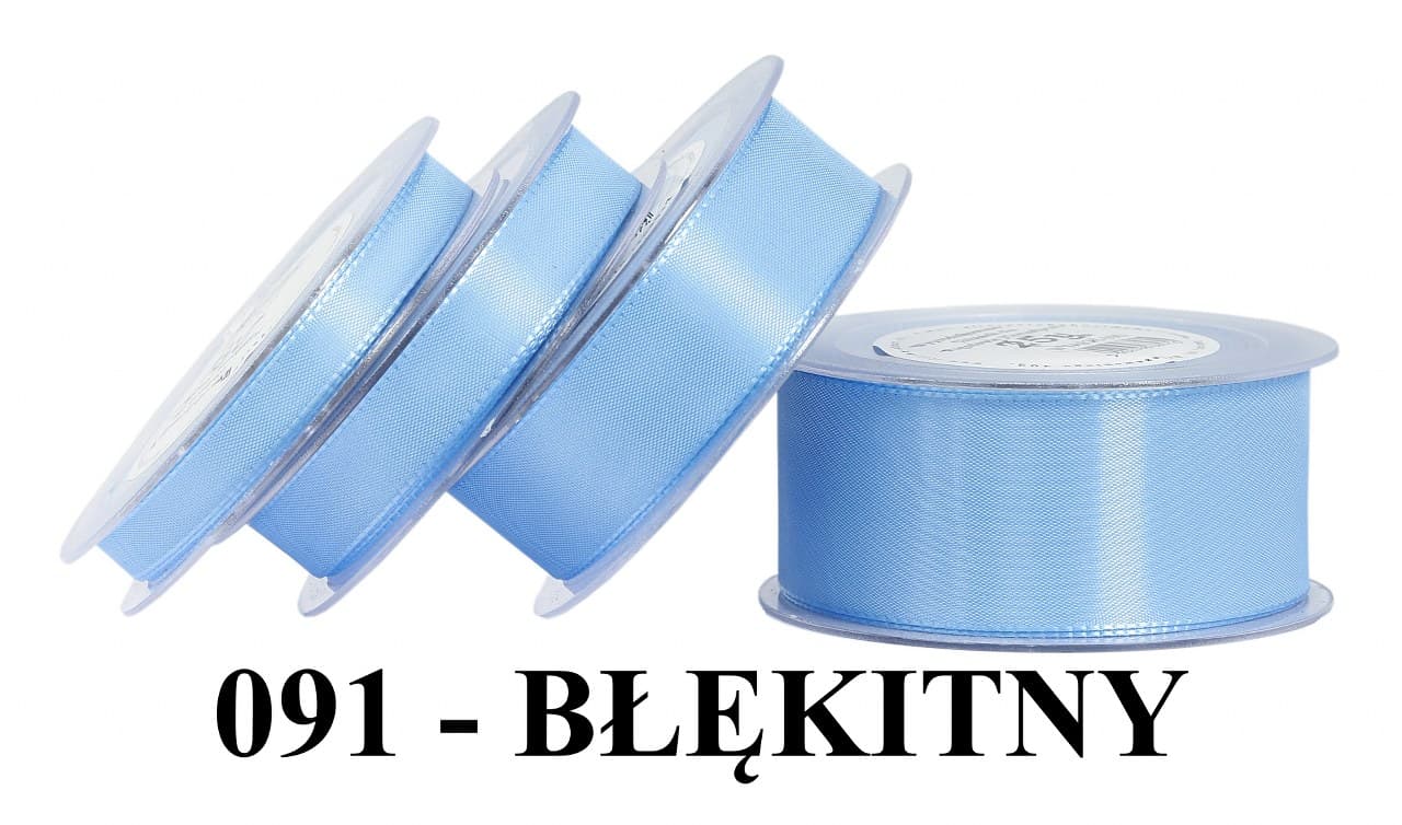 Wstążka z tafty, 38mm/22mb, błękitna