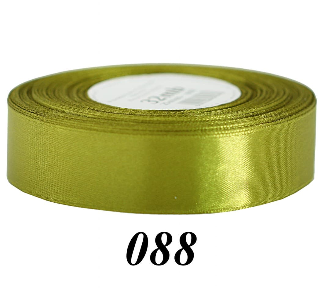 Wstążka satynowa 25mm/32mb, oliwka/2