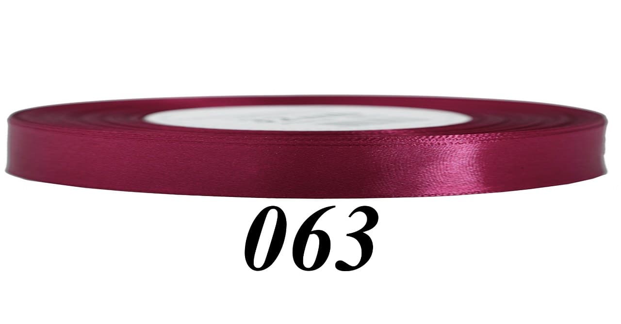 Wstążka satynowa 6mm/32mb, bordo/2 (burak)