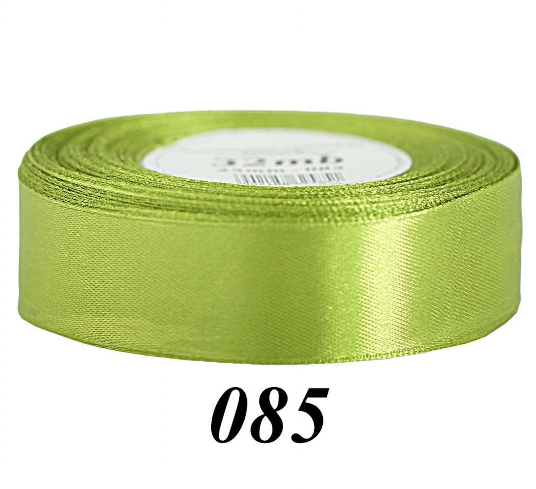 Wstążka satynowa 25mm/32mb, oliwka