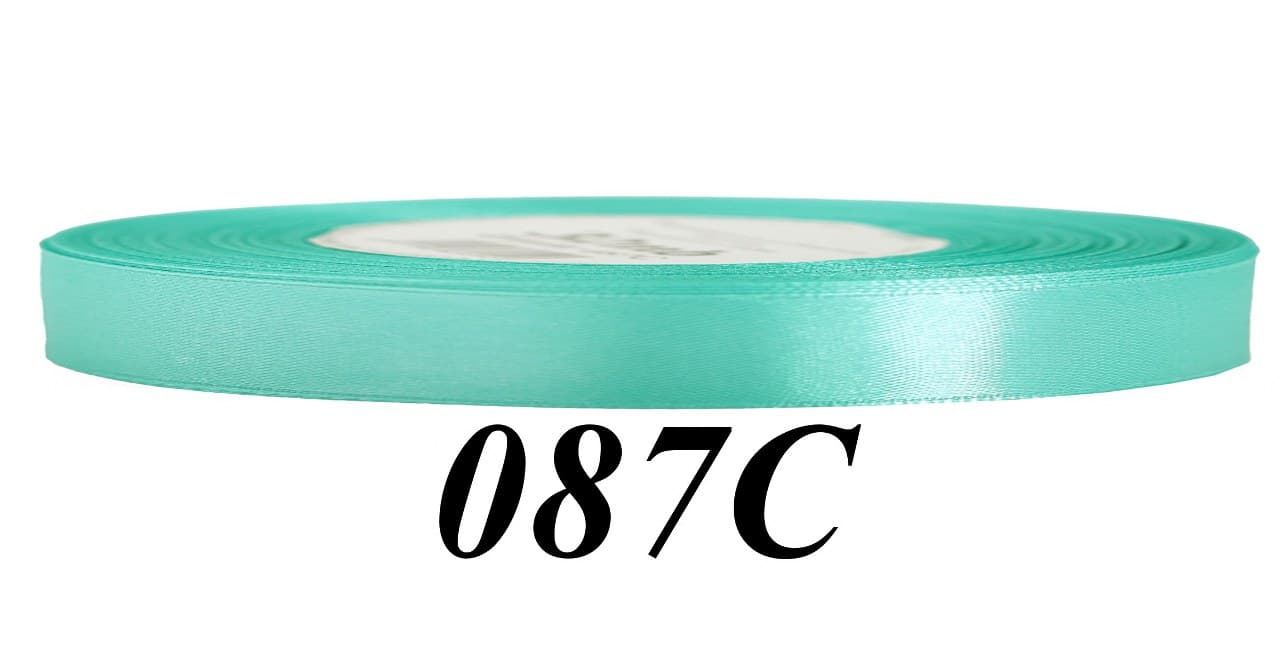 Wstążka satynowa 6mm/32mb, ciemnomiętowa