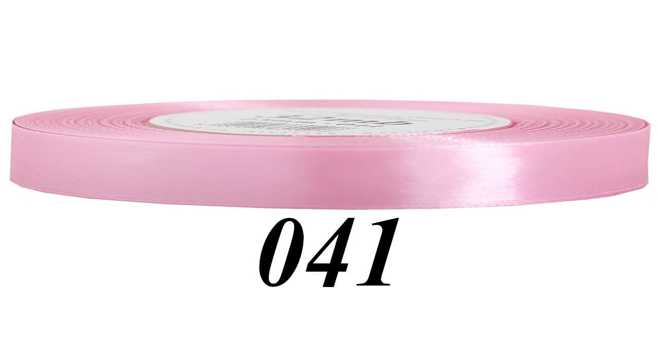 Wstążka satynowa 6mm/32mb, jasnoróżowa