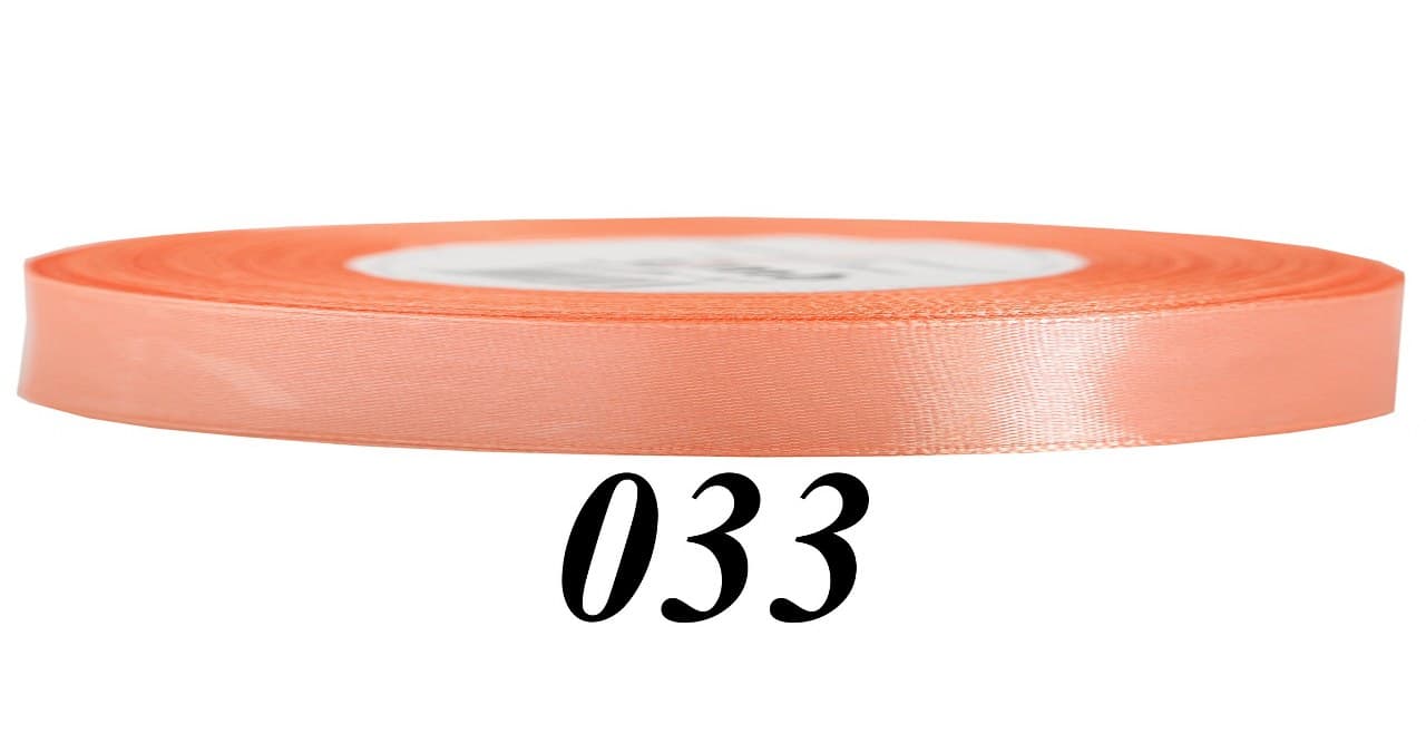 Wstążka satynowa 6mm/32mb, łososiowa