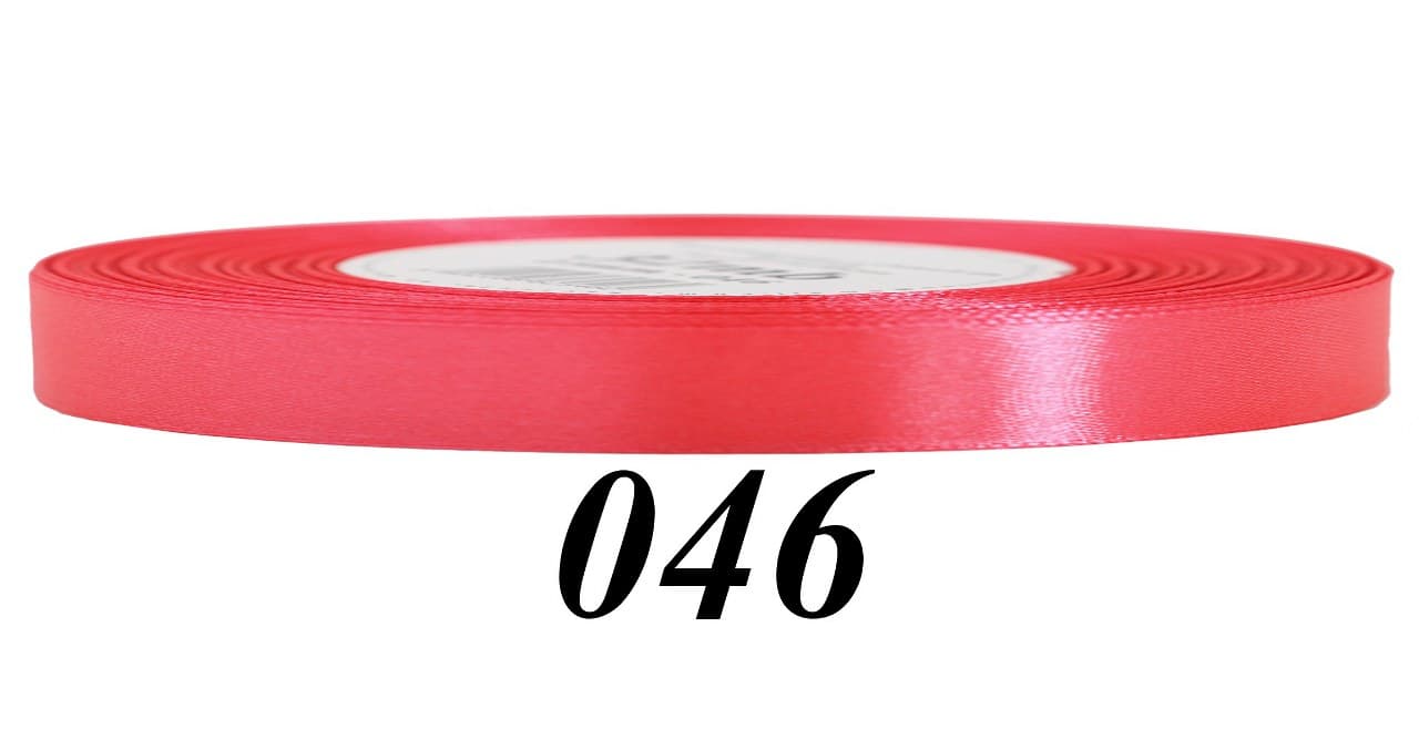 Wstążka satynowa 6mm/32mb, malinowa