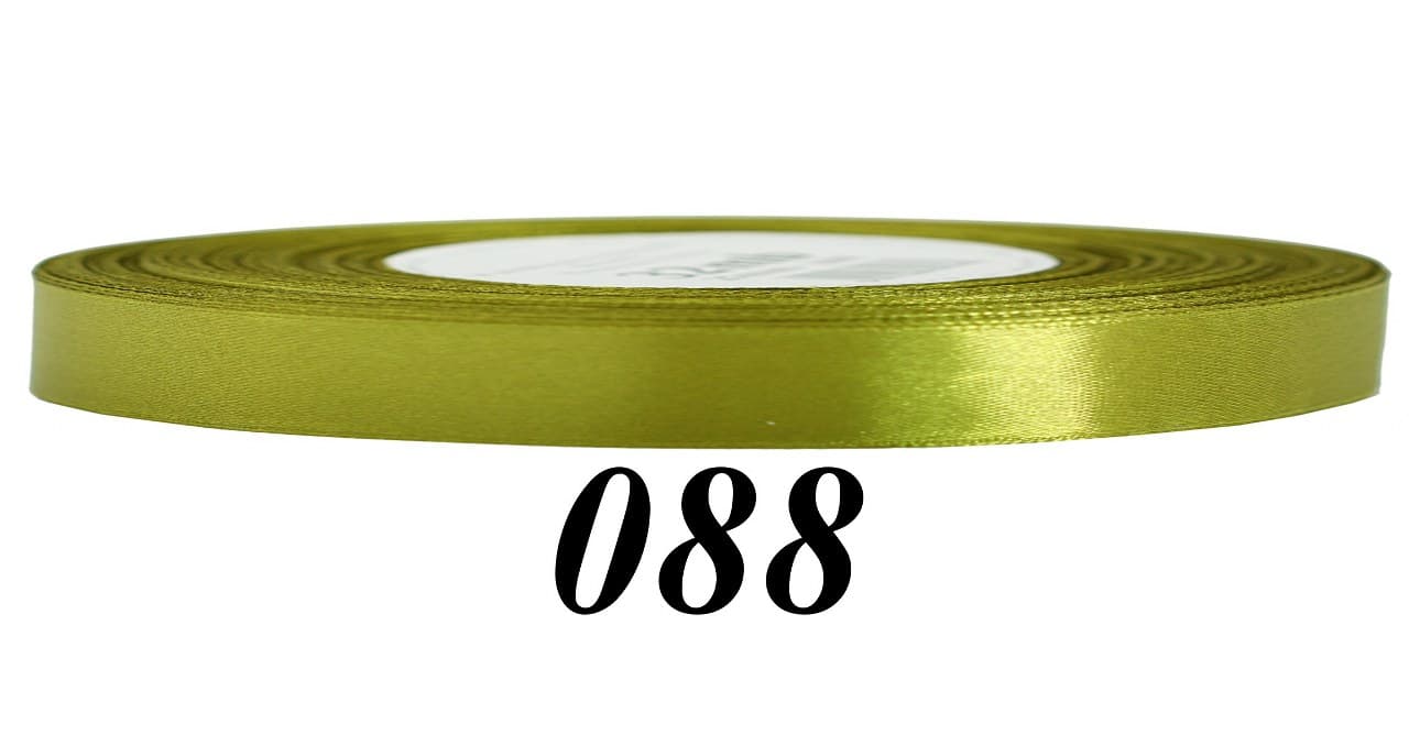 Wstążka satynowa 6mm/32mb, oliwka/2