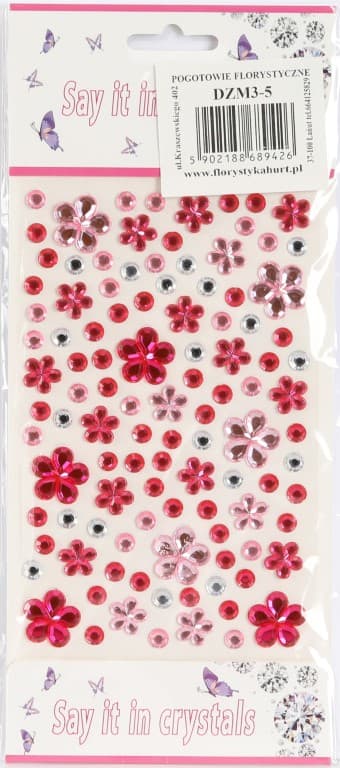 Dżety samoprzylepne Kwiatki MIX -  kolor nr 5