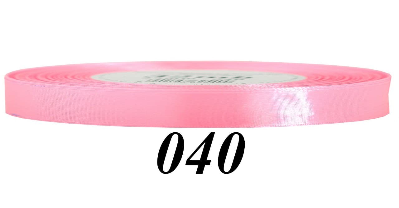 Wstążka satynowa 6mm/32mb, różowa