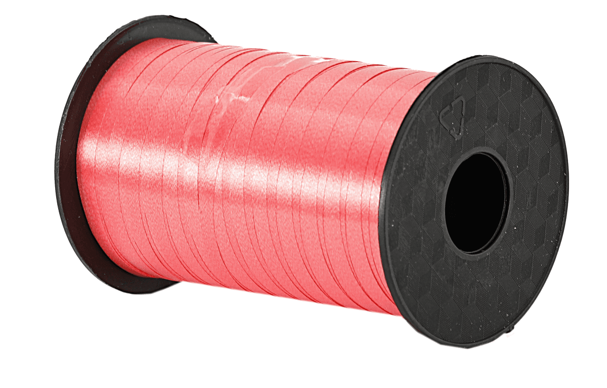 Wstążka plastikowa PP 0,5cm/225mb, czerwona
