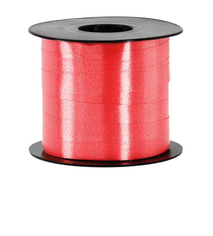 Wstążka plastikowa PP 1cm/91mb, czerwona