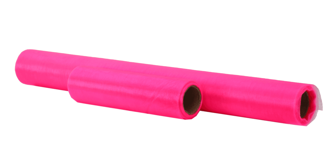 Organza nieobszywana miękka 16cm/8,1mb, amarantowa