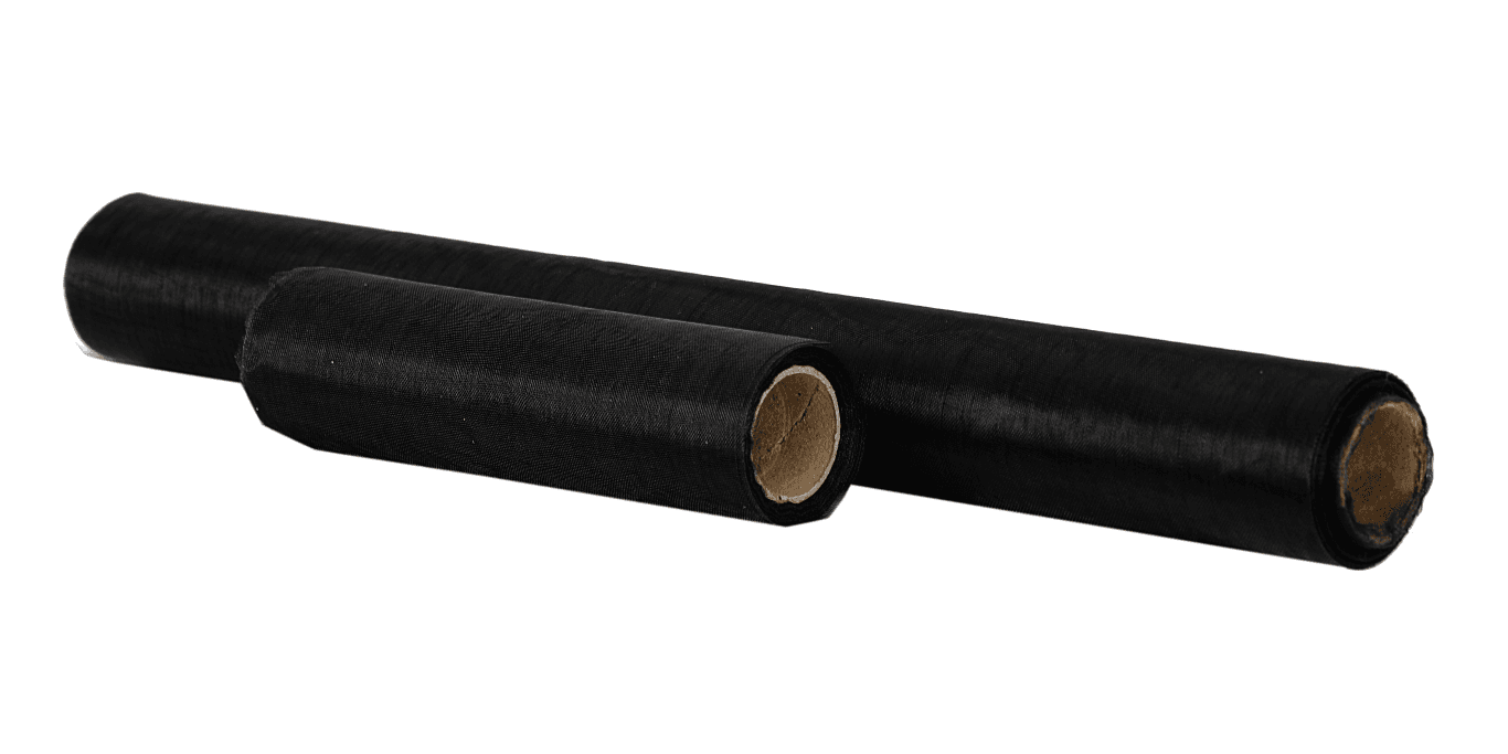 Organza nieobszywana miękka 16cm/8,1mb, czarna