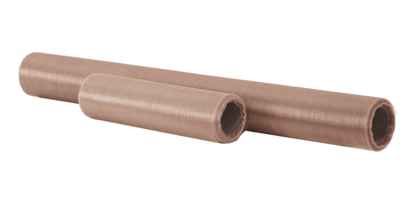 Organza nieobszywana miękka, 40cm/8,1mb kawa/mleko