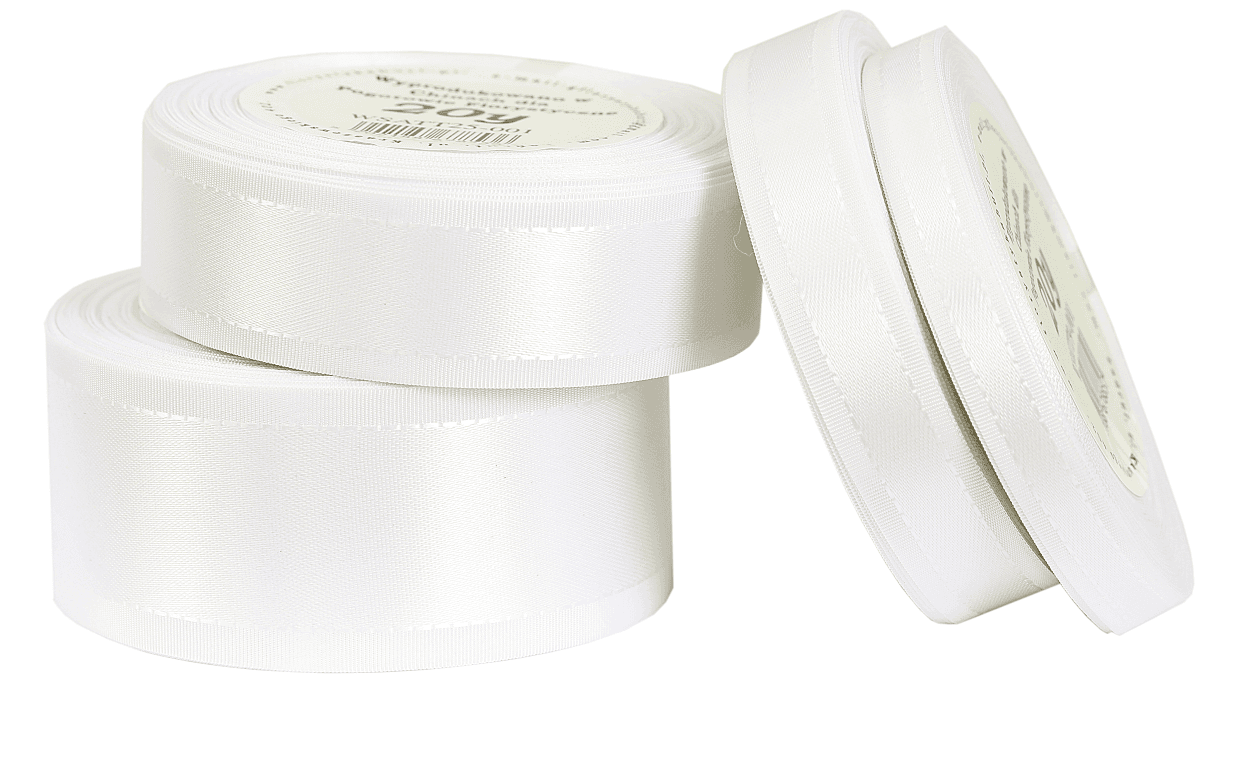 Wstążka z paskami satyna/tafta 38mm/20y, śmietana
