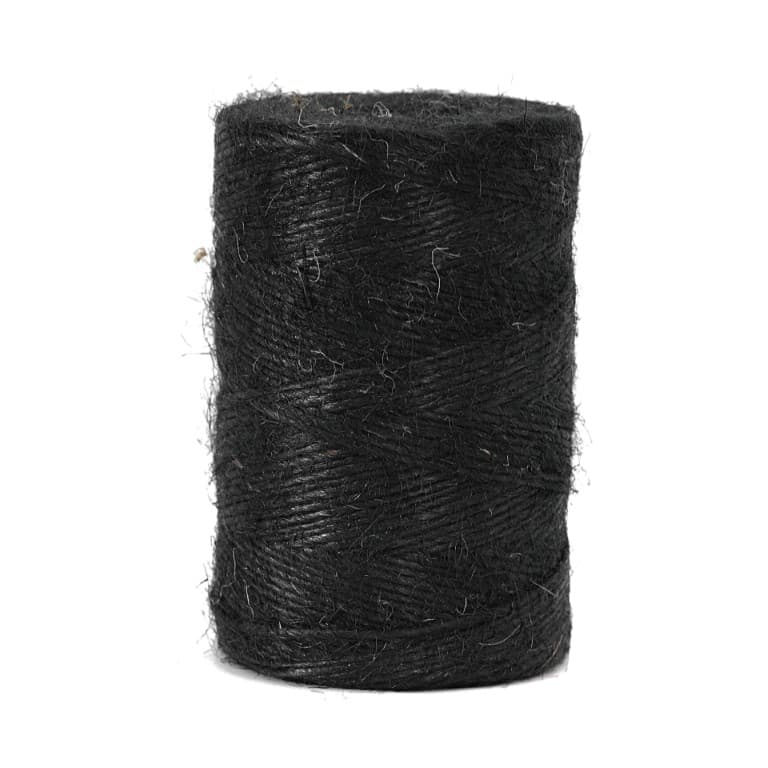Sznurek jutowy, śr 1mm/207mb/250 gram, czarny