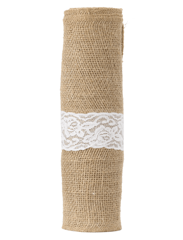 Juta obszywana z koronką, 9x8, 30cm/5mb, 260g/m2