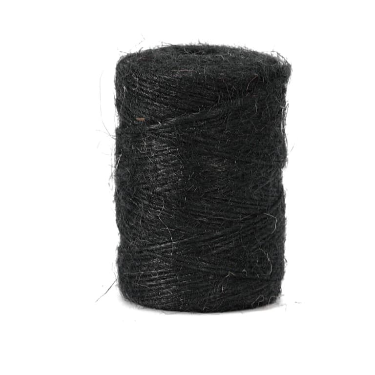 Sznurek jutowy, śr 1mm/83mb/100 gramów, czarny