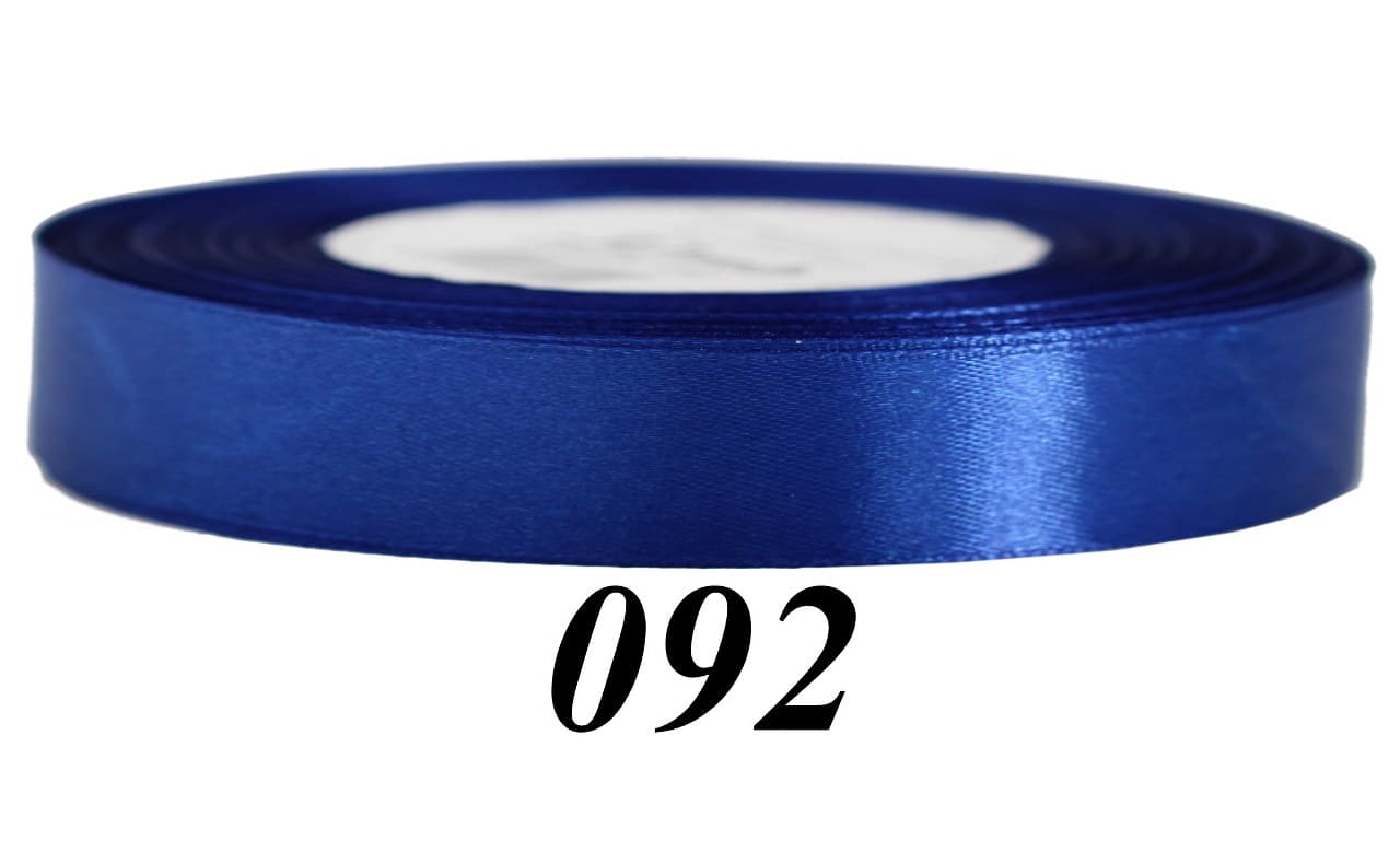 Wstążka satynowa 12mm/32mb, granatowa