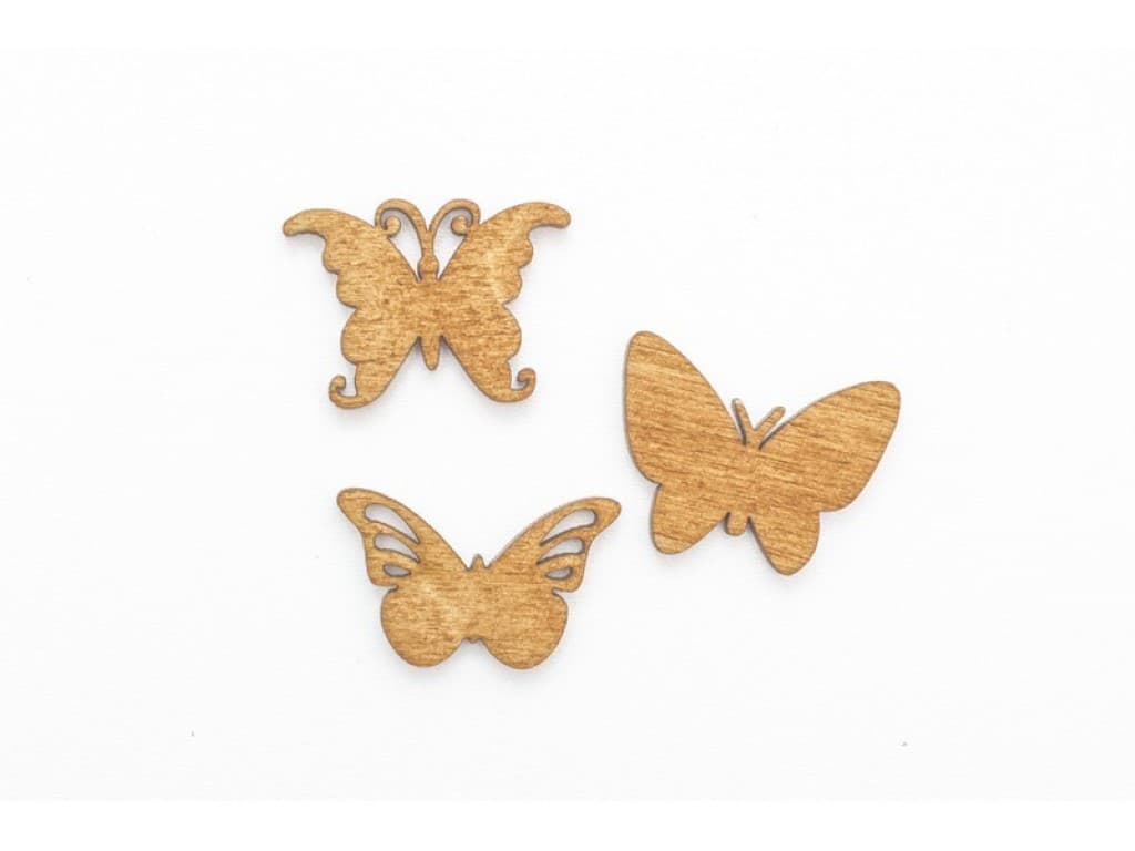 Kształty ze sklejki, 3-5cm, motylki mini/ok. 60szt