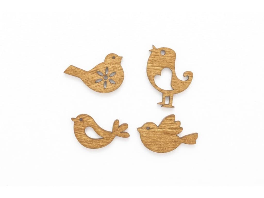 Kształty ze sklejki, 3-5cm, ptaszki mini/ok. 60szt