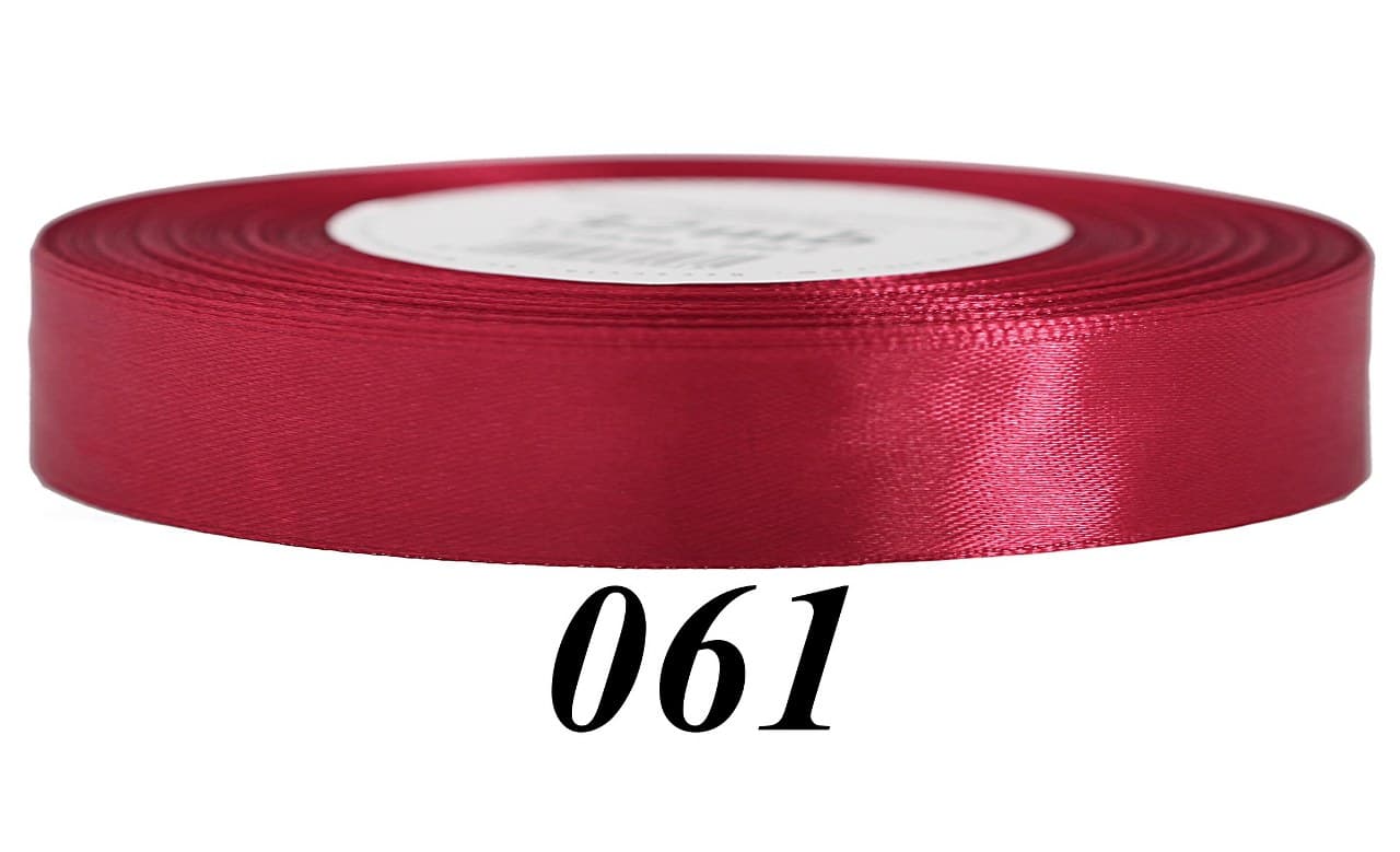 Wstążka satynowa 12mm/32mb, jasnobordowa