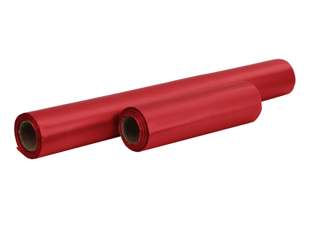 Satyna gładka w rolce, wstążka 16cm/9y, c.czerwona