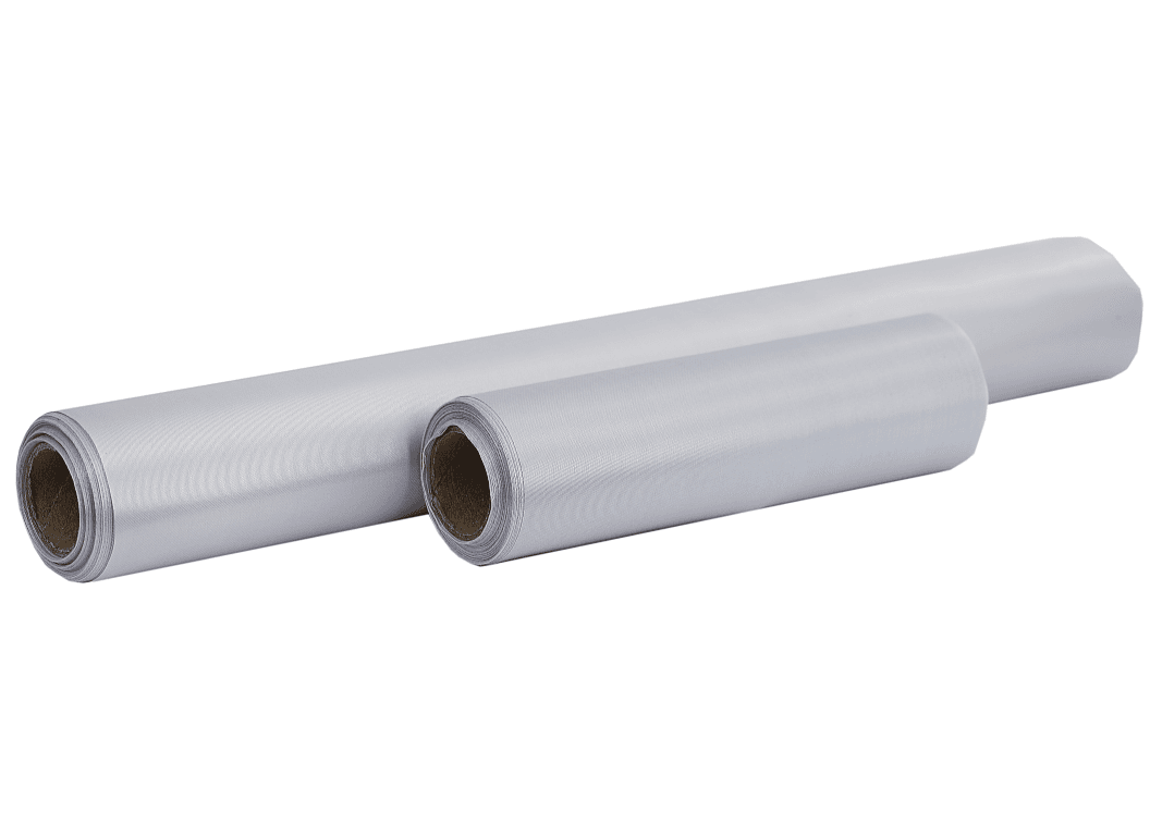 Satyna gładka w rolce, wstążka 16cm/9y, srebrna