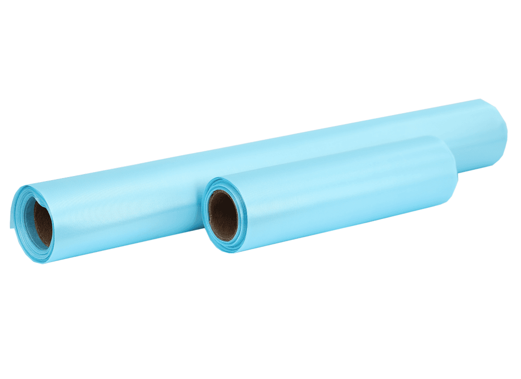 Satyna gładka w rolce, wstążka 16cm/9y, błękitna