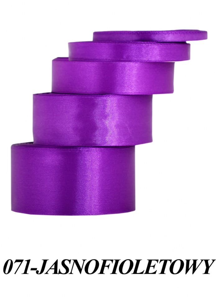 Wstążka satynowa 12mm/32mb, jasnofioletowa