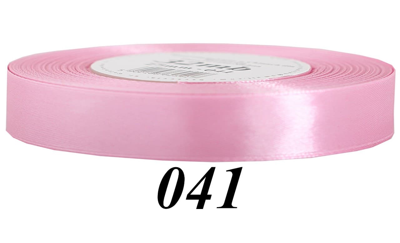 Wstążka satynowa 12mm/32mb, jasnoróżowa