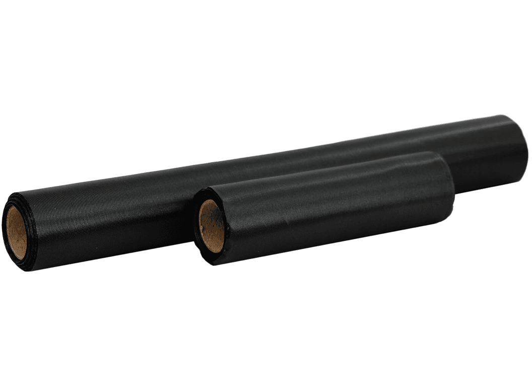 Satyna gładka w rolce, bieżnik, 36cm/9y, czarna