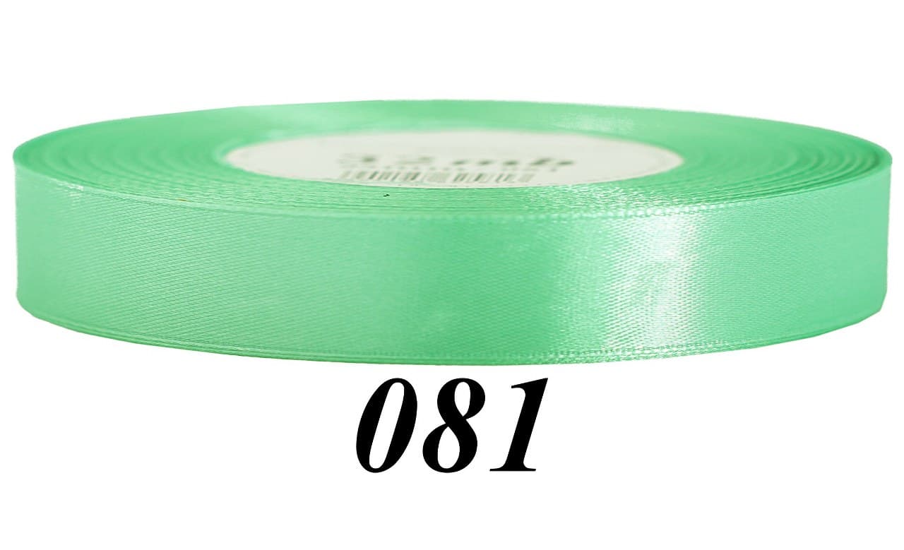 Wstążka satynowa 12mm/32mb, jasnozielona