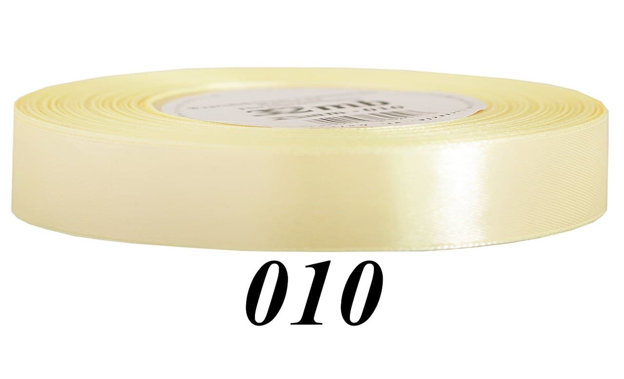 Wstążka satynowa 12mm/32mb, kremowa