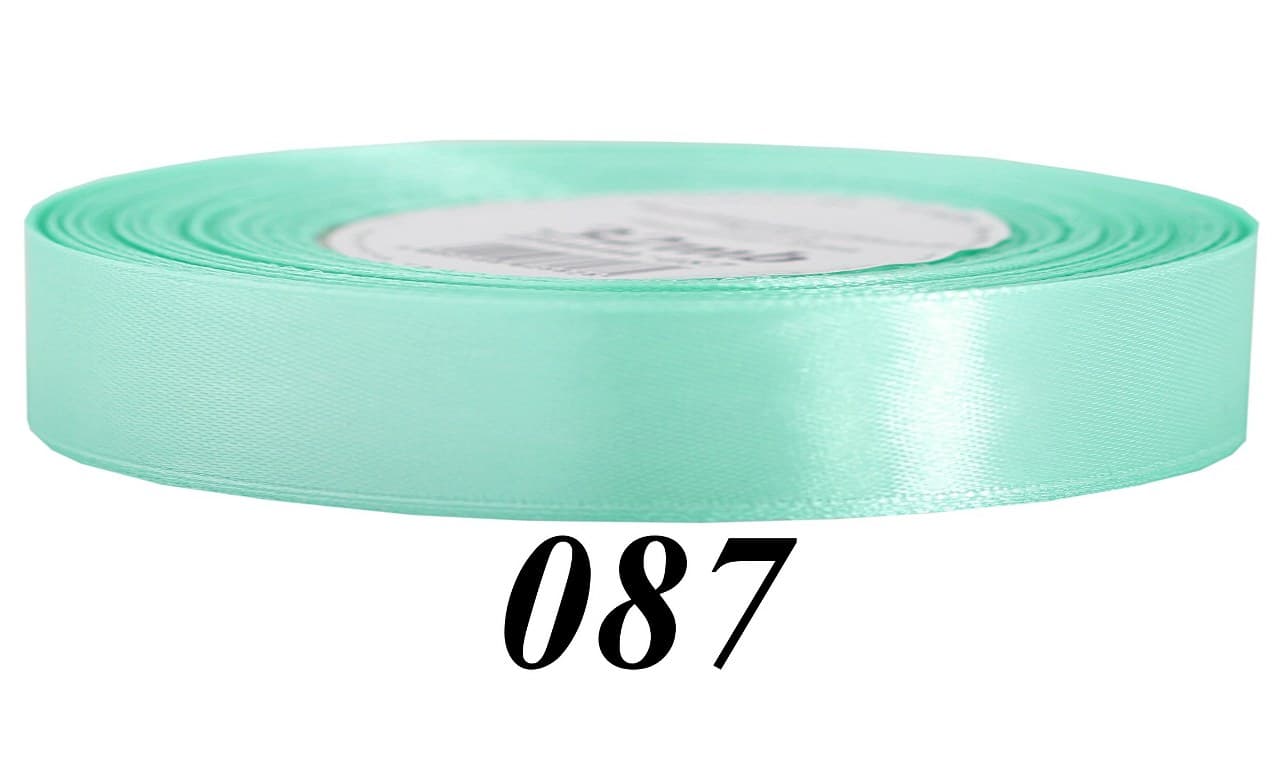 Wstążka satynowa 12mm/32mb, miętowa