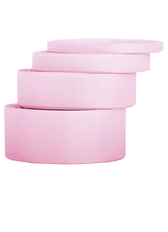 Wstążka rypsowa, 38mm/22mb, różowy przydymiany
