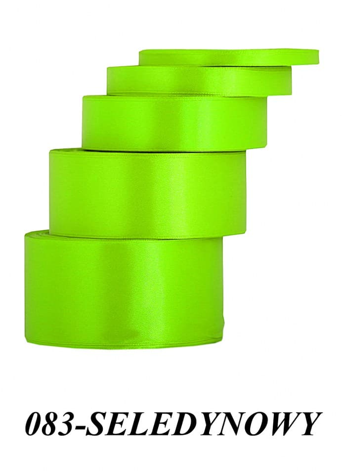 Wstążka satynowa 12mm/32mb, seledynowa
