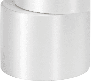 Wstążka polipropylenowa 8cm/50mb, biała perłowa