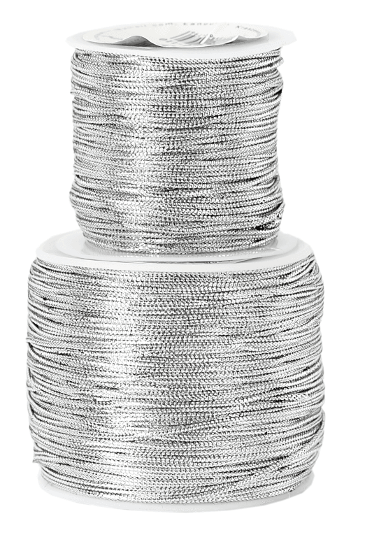 Sznurek florystyczny metalizowany 1mm/18m, srebrny