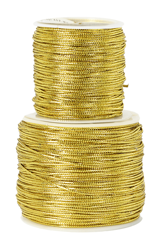 Sznurek florystyczny metaliczny, 1mm/91mb, złoty