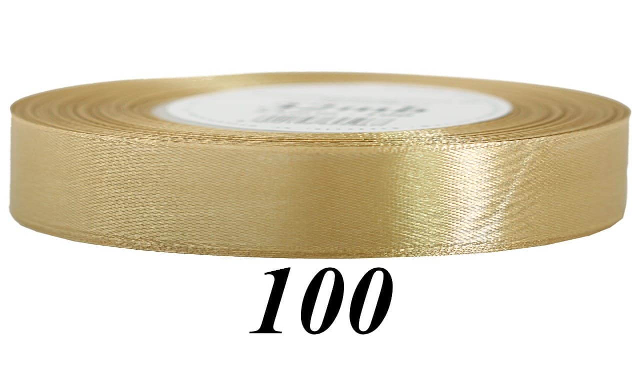 Wstążka satynowa 12mm/32mb, złota