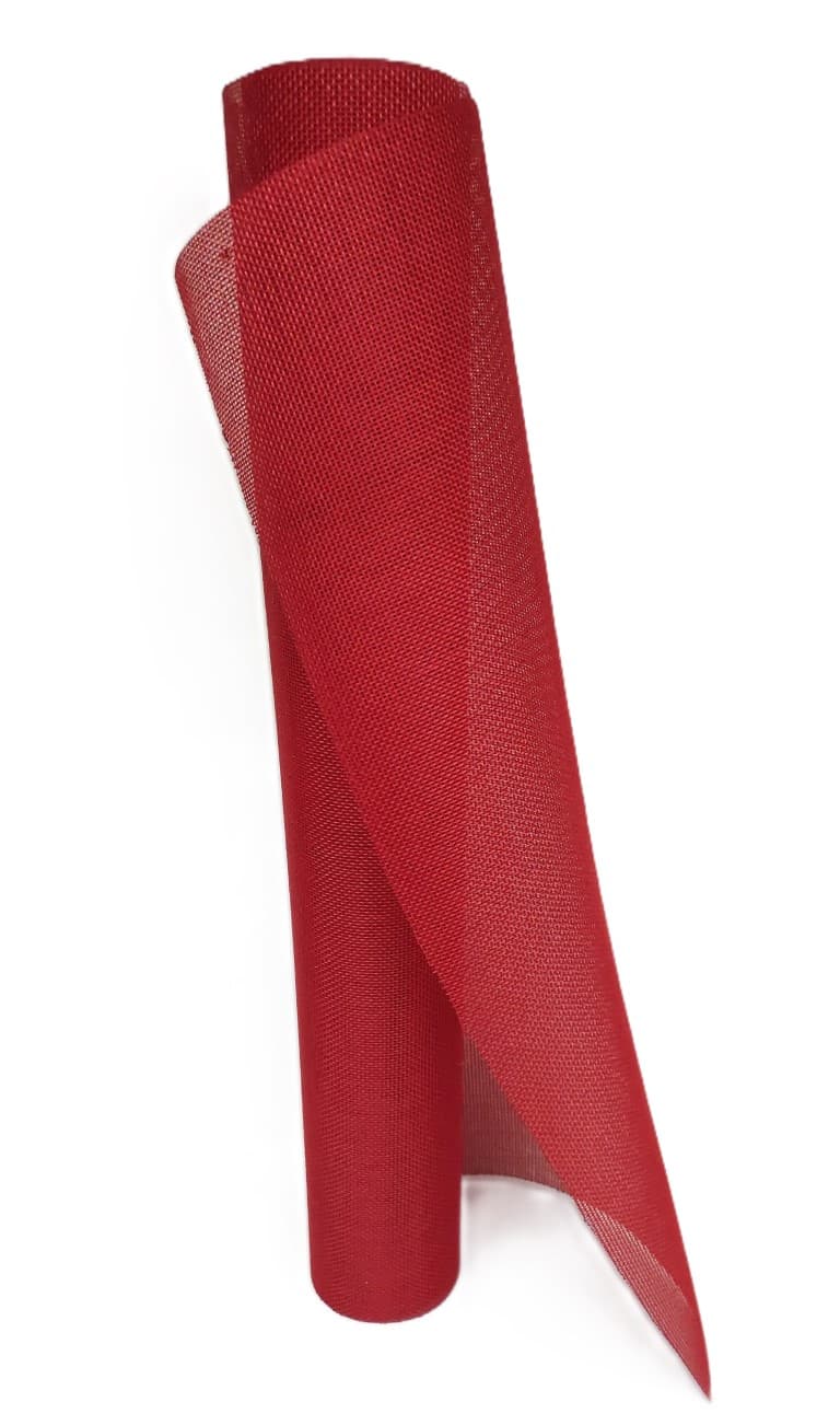 Juta  sztuczna, gęsta, 48cm/4,5mb, czerwona