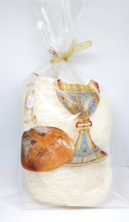 Worek foliowy komunijny wzór CHLEB 23x33cm/50szt