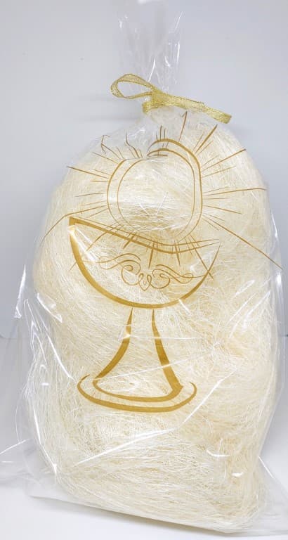 Worek foliowy komunijny wzór KIELICH 23x40cm/50szt