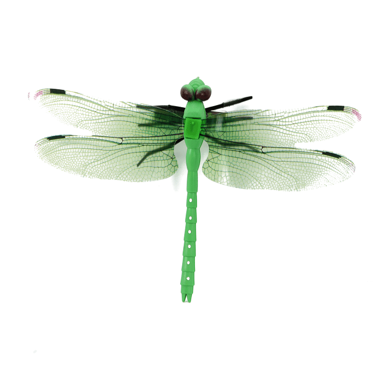 Sztuczna ważka na klipsie, długość 12cm, zielona