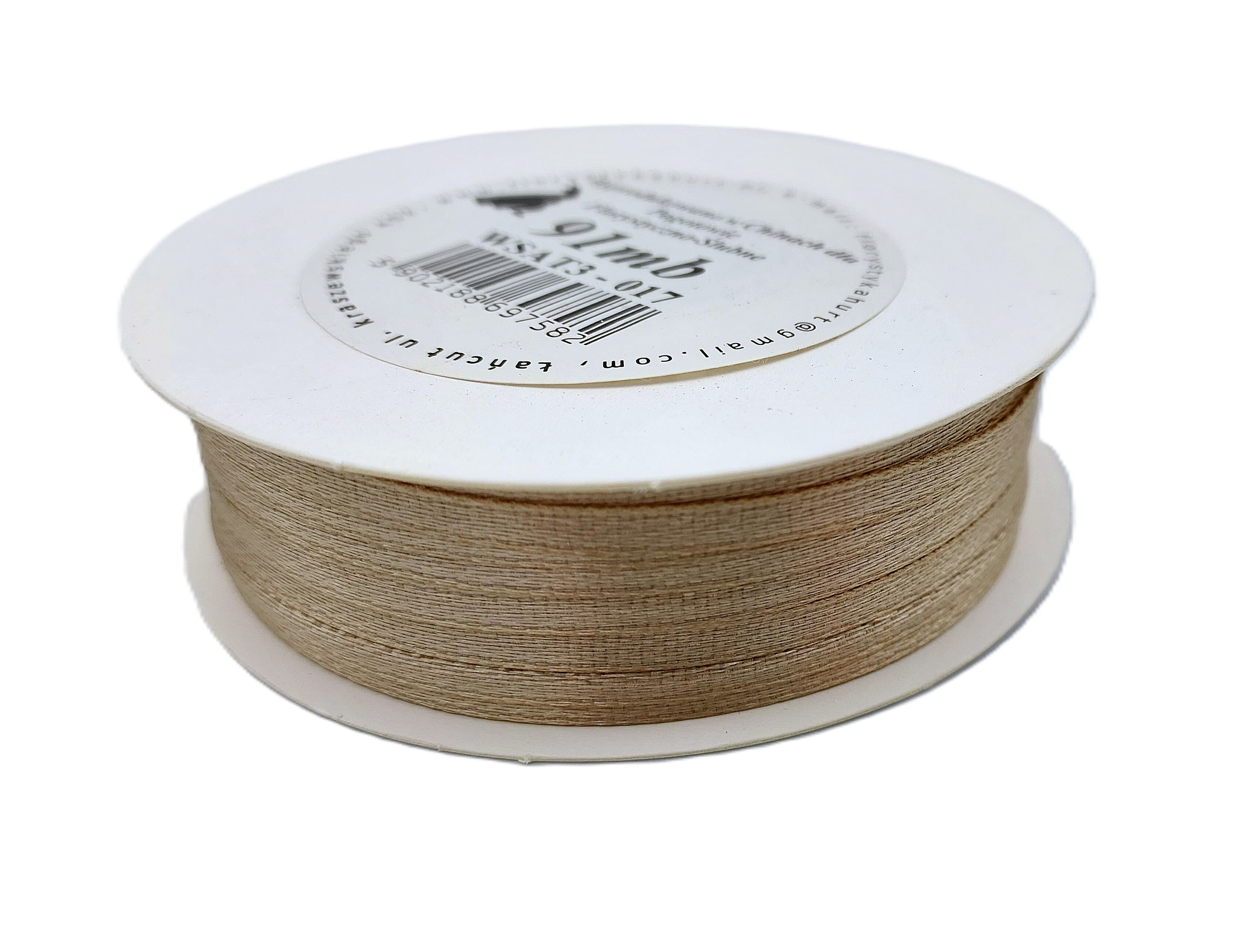 Wstążka satynowa 3mm/91mb, kawa z mlekiem/2