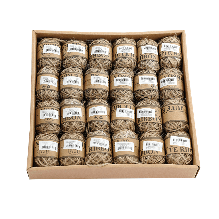 Sznurek jutowy, długość 24szt/9mb, naturalny