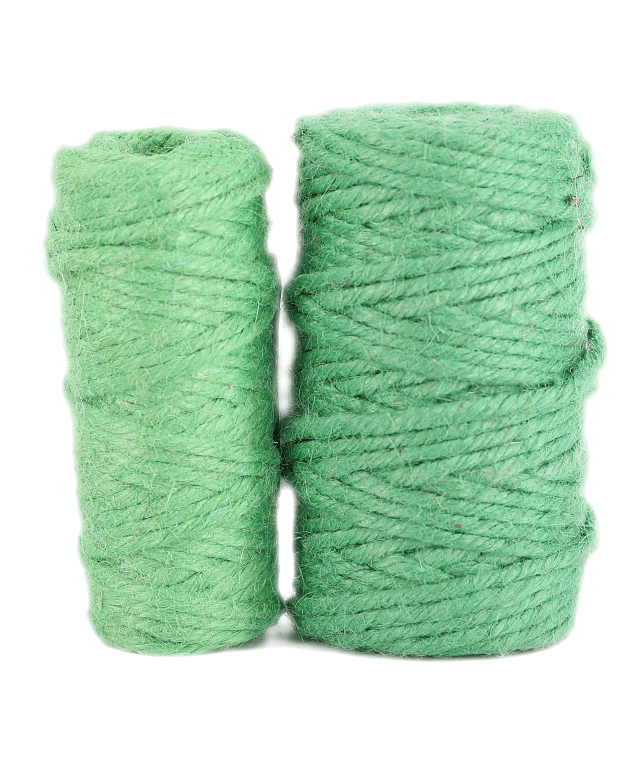 Sznurek jutowy, śr 3mm/70mb/250 gram, zielony