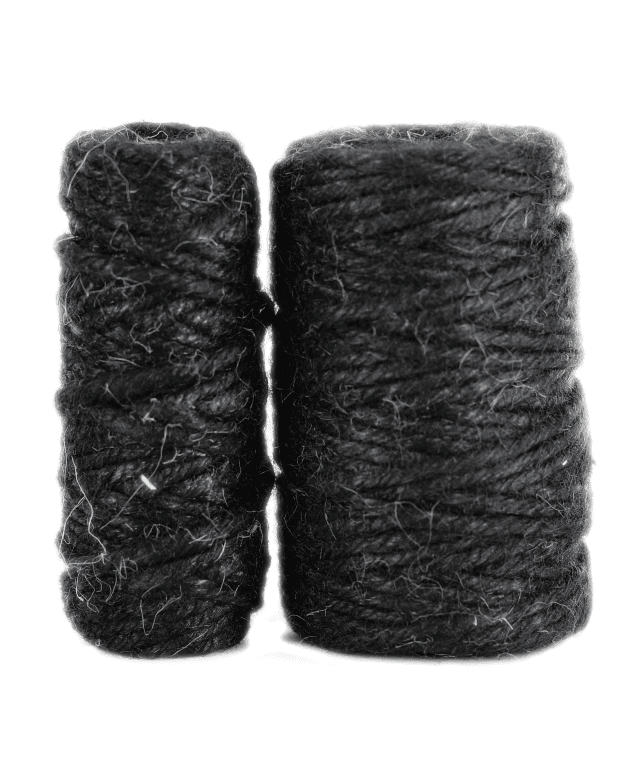 Sznurek jutowy, śr 3mm/70mb/250 gram, czarny