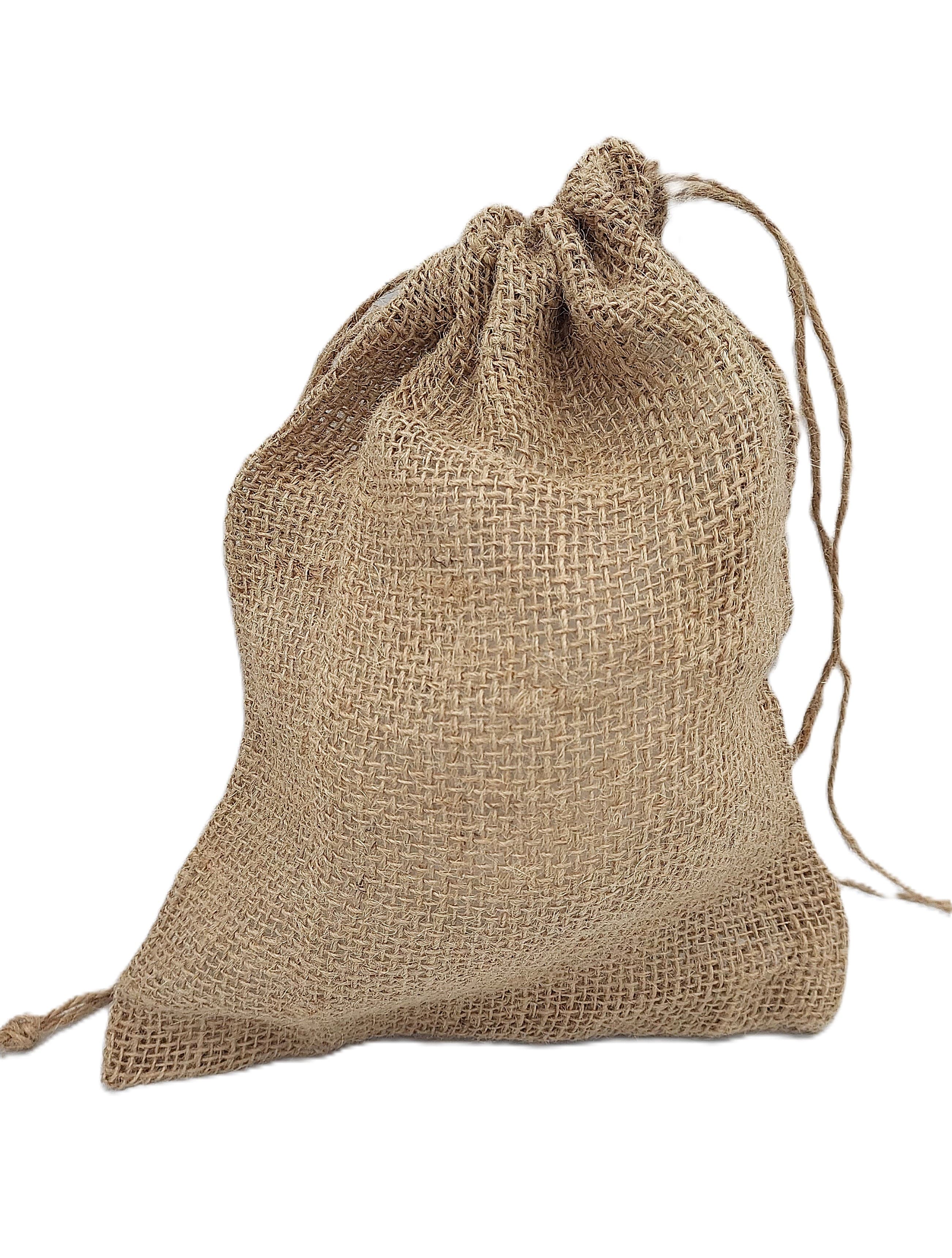 Worek jutowy ze ściągaczem, szer.20cm/wys.25cm